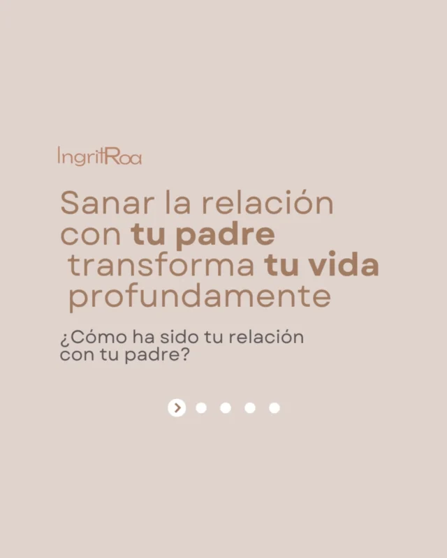 ✨ La relación con tu padre puede marcar profundamente ✨ cómo te relacionas con los demás, cómo te percibes y cómo enfrentas los desafíos en tu vida. 💫 Sanar esa conexión no siempre es fácil, pero es un paso crucial para transformar tu confianza, seguridad y bienestar emocional. 🌟

❤️ En nuestras sesiones de constelaciones familiares, trabajamos juntas para liberar esas heridas, no importa si tu padre está presente o no. 🌿 Es tu momento de sanar y crear una nueva relación contigo misma. 🌺

💬 ¿Te gustaría profundizar en esta sanación?
🔮 Únete a los encuentros gratuitos de constelaciones familiares los martes o agenda una consulta personalizada para explorar tu historia y encontrar tu equilibrio emocional. 🌼

✨ Es momento de sanar y liberarte de esas cargas.
💫 ¿Lista para empezar? Escríbeme para más información sobre los encuentros o consultas personalizadas.

#sanacionemocional #constelacionesfamiliares #sanarelvinculopaterno #confianzainterior #encuentrosdesanacion